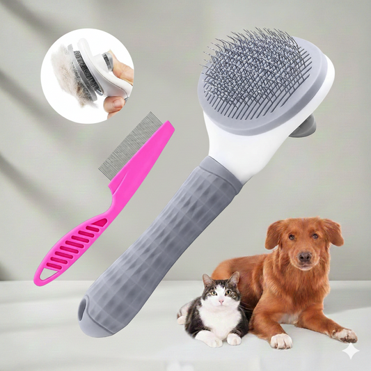 Self Cleaning Pet Brush Hair Remover Comb for Dogs & Cats