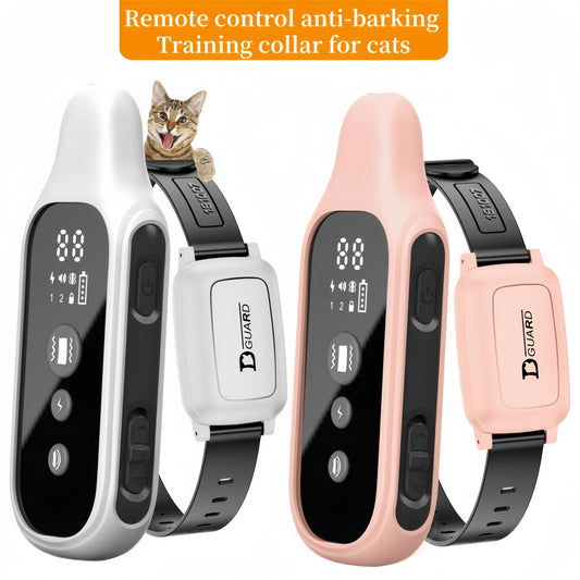 3000FT Cat Training Shock Collar with Remote Stop Meowing