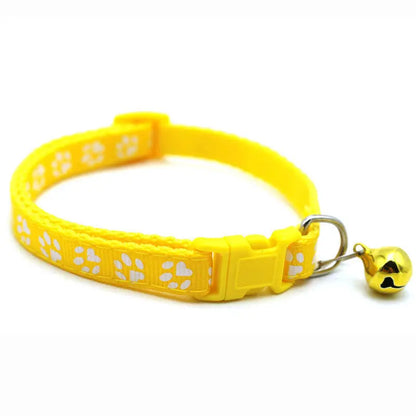 Colorful Adjustable Cat Collar with Bell for Cats and Kittens