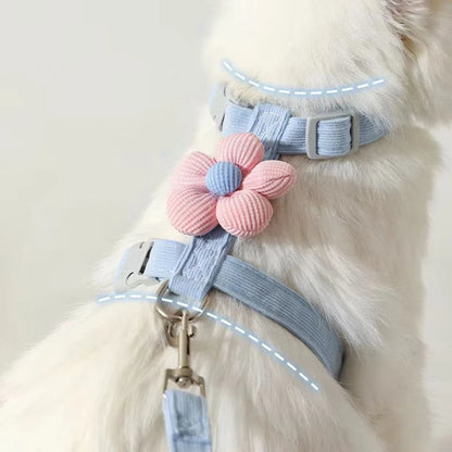Adjustable Cat and Dog Harness with Leash for Small Pets
