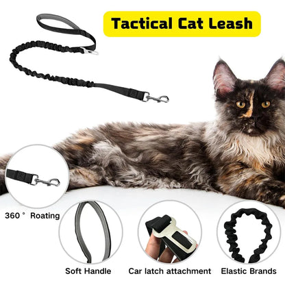 Tactical Dog and Cat Harness Adjustable Mesh Vest with Handle