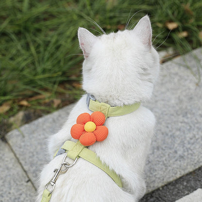 Adjustable Cat and Dog Harness with Leash for Small Pets